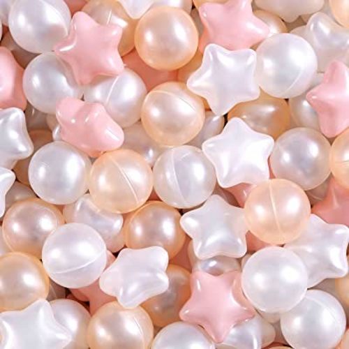Ball Pit Balls Play Balls for Babies, Small Balls Stars for Kids Playpen Plastic Balls for Babies Ball Pool Puppy Playballs