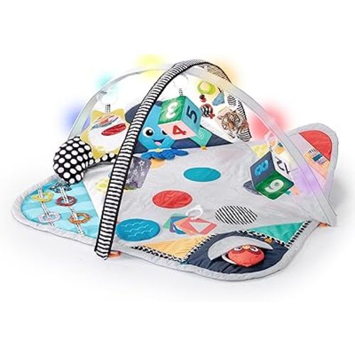 Baby Einstein Sensory Play Space Newborn-to-Toddler Discovery Gym and Play Mat, Ages Newborn +