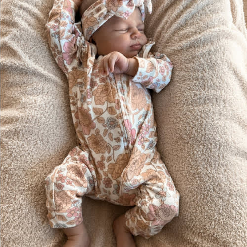 Luna + Luca Floral Jumpsuit + Bow