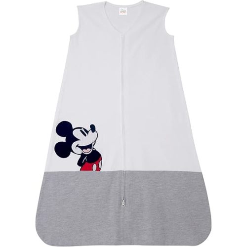 Lambs & Ivy Mickey Mouse Wearable Blanket - Gray, White, Animals, Disney