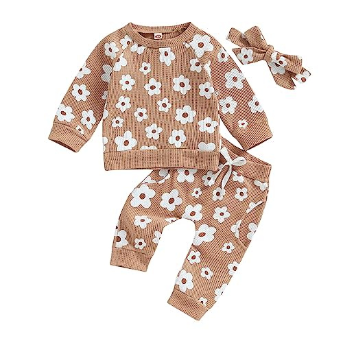 Newborn Infant Baby Girl Clothes Set Sweatshirts Tops Pants Toddler Girl Outfits Gifts 3 6 9 12 18 24 Months