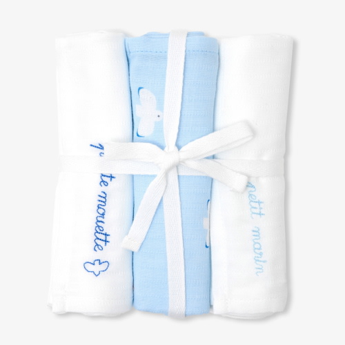Set of 3 cotton swaddling clothes