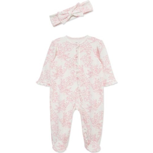 Rose Hatch Footie & Headband Set