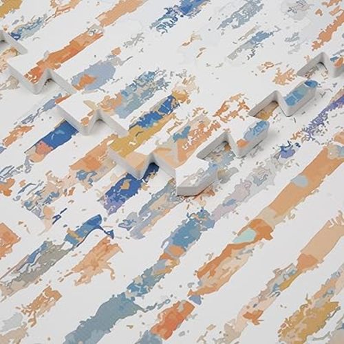 Playmat Vintage Rug Design, 6ft x 4ft, Non-Toxic, Large (Sun Glint), Puzzle Playmat, Play mat for Baby, Infant and Toddlers, 6 Interlocking Tiles of soft Non-Toxic EVA