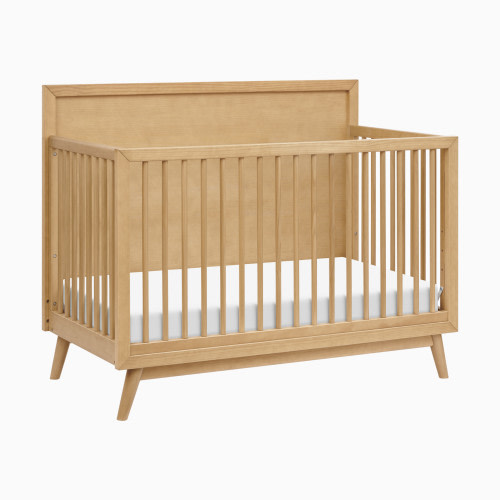 babyletto Palma 4-in-1 Convertible Crib with Toddler Bed Conversion Kit - Honey