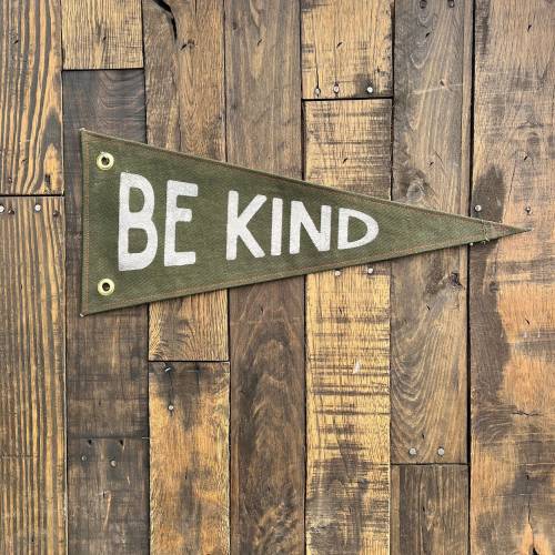 BE KIND Canvas Pennant