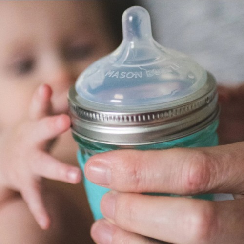 Silicone Nipples | Glass Baby Bottles | Mason Bottle