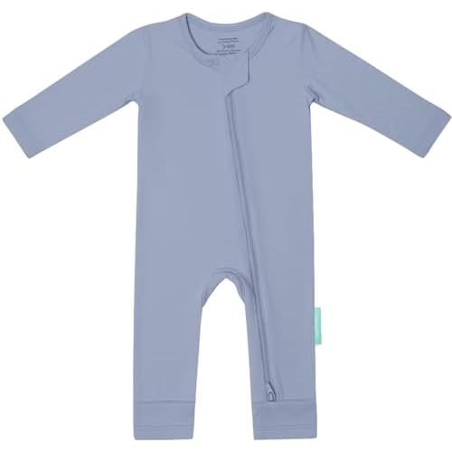 PurComfy Baby Long Sleeve Romper Jumpsuit, Premium Soft Rayon One Piece Pajamas Boy Girl 2-Way Zipper Coverall Sleeper