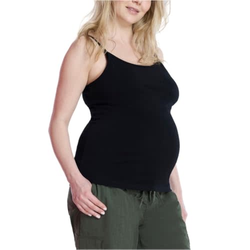 Motherhood Maternity Women's Clip Down Nursing Tank Top Breastfeeding Cami with Adjustable Straps