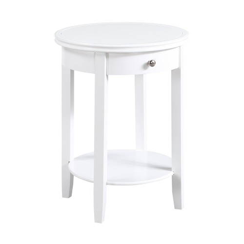 Convenience Concepts American Heritage Baldwin 1 Drawer End Table with Shelf