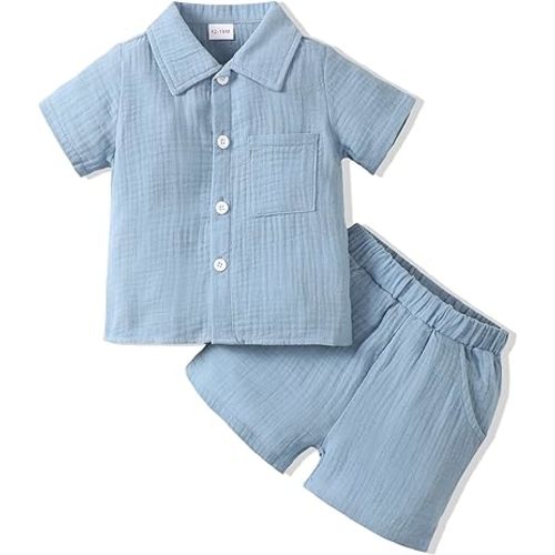 Toddler Baby Boy Clothes Summer Outfits Cotton Short Sleeve T-Shirt Dinosaurs Shorts Set Boy Clothes Outfits Set