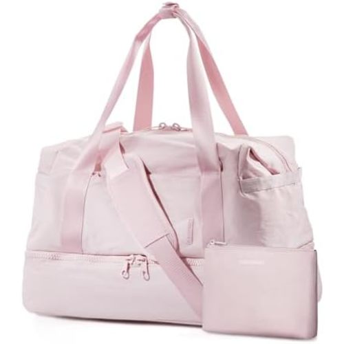 BAGSMART Weekender Bags for Women, Travel Duffel Bags with Shoe Compartment,Personal Item Travel Bag with Toiletry Bag