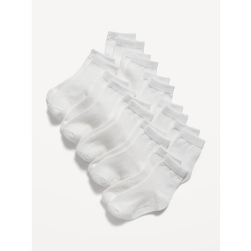 Unisex Crew Socks 10-Pack for Toddler & Baby