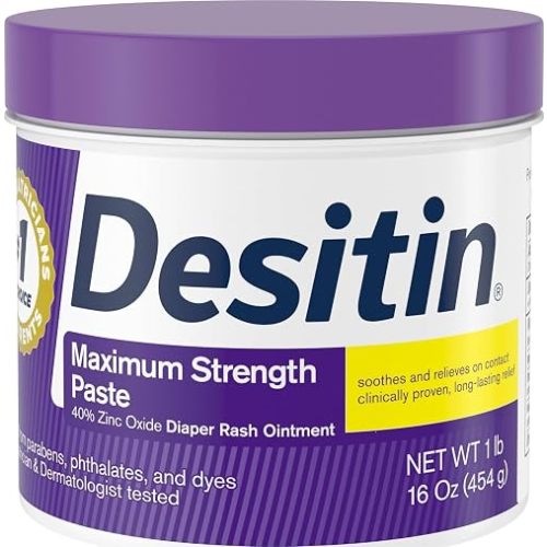 Desitin Maximum Strength Diaper Rash Cream, 40% Zinc Oxide, 16 oz