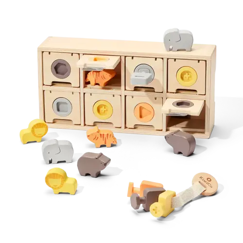 Peek-a-Zoo Puzzle Box