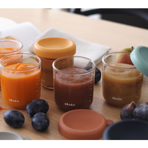 Set of 6 glass baby food jars 250 ml | BEABA | USA
