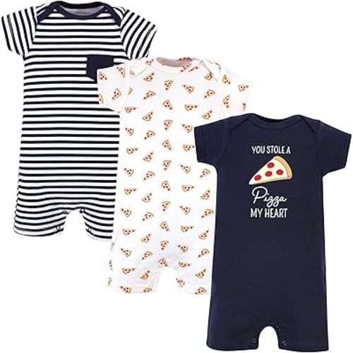 Hudson Baby Unisex Cotton Rompers