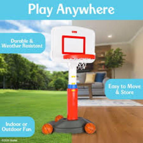 Fisher-Price Grow-to-Pro Basketball Set with Adjustable ...