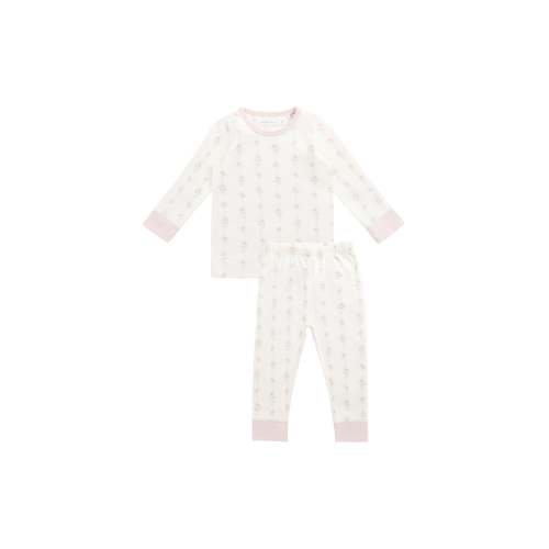 Organic Cotton Jude Long Sleeve Pyjama Set - Rose Trail