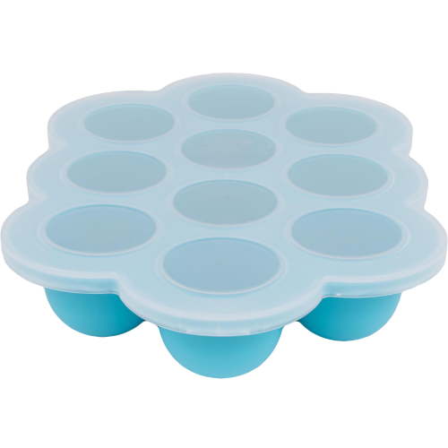 WeeSprout Silicone Baby Food Freezer Tray with Clip-on Lid (Ten 1.5 Ounce Sections)