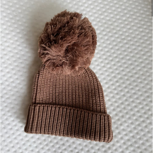 Cuff Knit Beanie in Cocoa