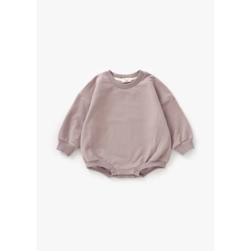 Sweatshirt Bubble Romper | Pale Mulberry