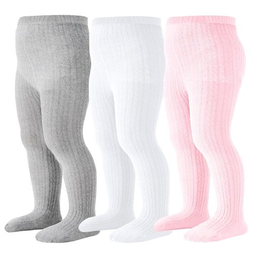 Mini angel Baby Tights Toddler Cable Knit Tights Cotton Warm Leggings Pantyhose Soft Stockings