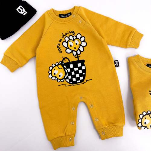 OOPS A DAISY FOOTLESS ROMPER