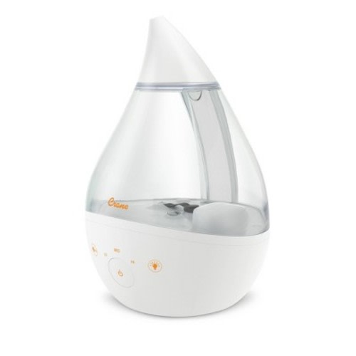 Crane Drop 4-in-1 Ultrasonic Cool Mist Humidifier with Sound Machine - 1gal, Color: Clear