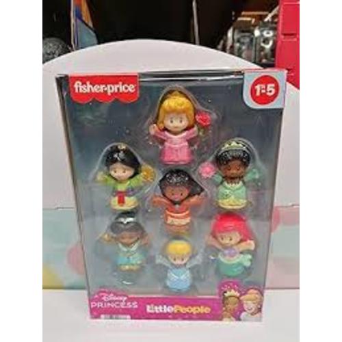 Amazon.com: Fisher-Price Little People Disney Princess Toys, Set of 7 Character Figures for Toddler and Preschool Pretend Play : Toys & Games