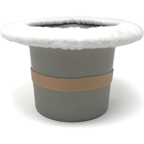 Top Hat Potty for Newborn Infant Potty Training | Elimination Communication | Includes 100% Cotton Undyed Fleece Cozy | Anti-Slip Rubber Band | for EC Baby Potty Training (Grey)
