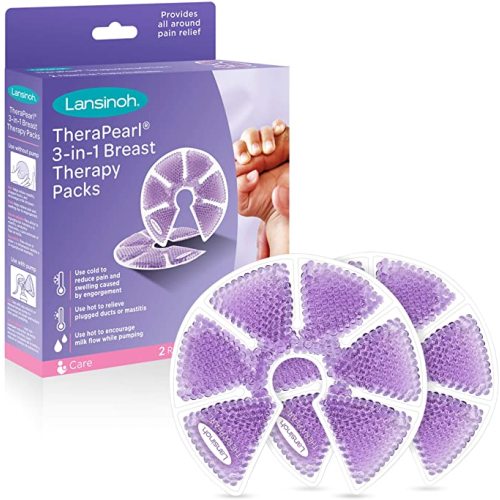 Lansinoh TheraPearl Breast Therapy Pack, Breastfeeding Essentials, 2 Count (Pack of 1)