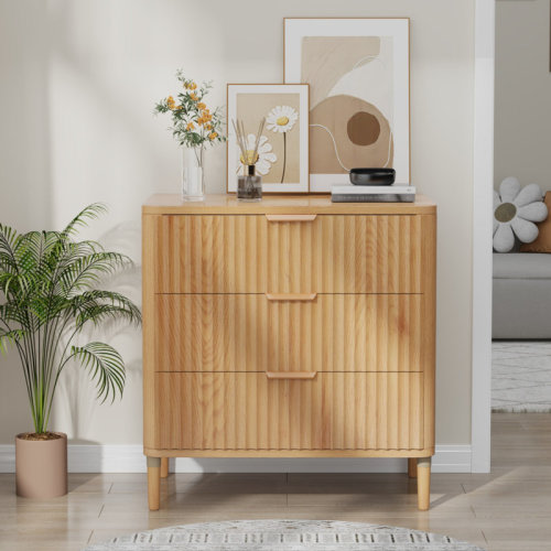 Ebern Designs Modern 3 Drawer Dresser & Reviews | Wayfair