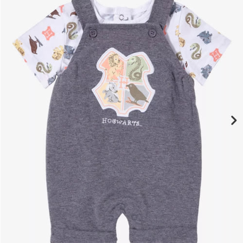 Harry Potter Hogwarts House Crest T-Shirt and Overall Set -- BoxLunch Exclusive | BoxLunch