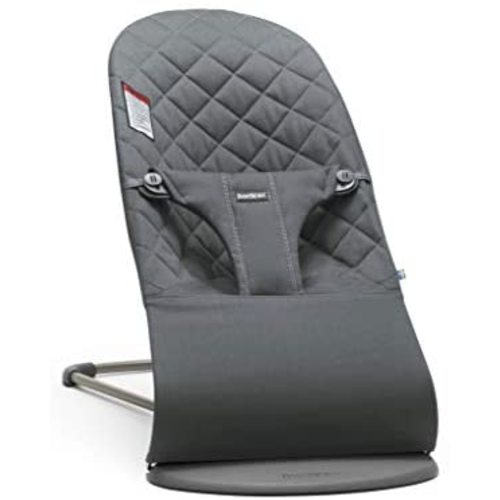 BabyBjörn Bouncer Bliss, Quilted Cotton, Anthracite