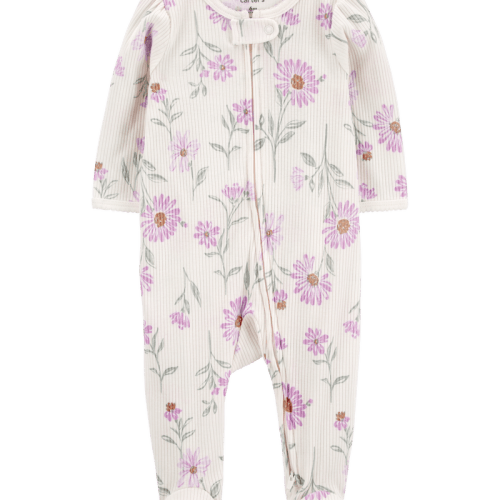 Multi Baby Floral 2-Way Zip Thermal Sleeper Pyjamas | Carter’s Oshkosh Canada
