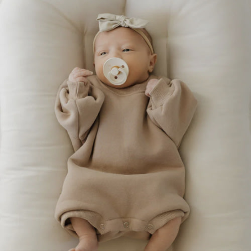 Forever French | Sweatshirt Romper | Fawn