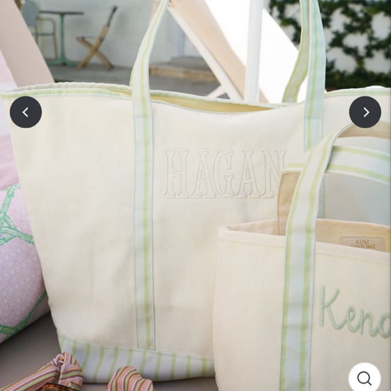 Standard Canvas Tote - Striped | Customizable – KenzKustomz