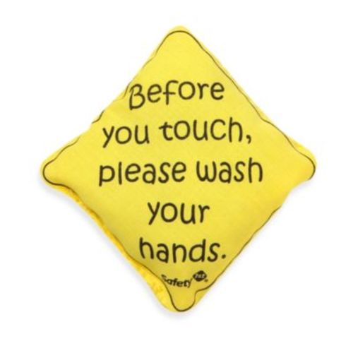 Safety 1st® No Germs on Board Sign - YELLOW - SIGN