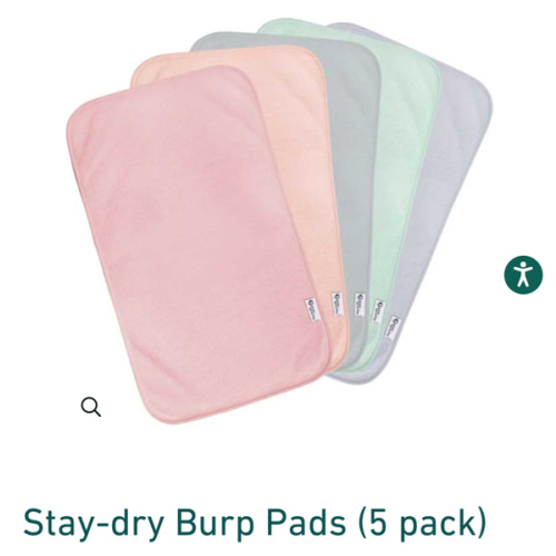 Stay-dry Burp Pads (5 pack)