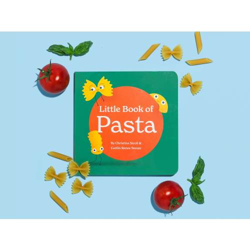 Little Book of Pasta Exploration of Italian Noodle Shapes Read Fun Facts & Phonics Board Book for Baby 0-12 Months Toddler Ages 1-4