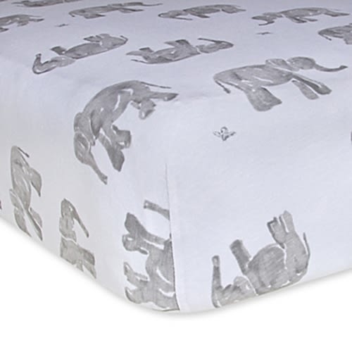 Burt's Bees Baby® Organic Cotton Wandering Elephants Fitted Crib Sheet in CloudBurt's Bees Baby® Organic Cotton Wandering Elephants Fitted Crib Sheet in CloudChange Options