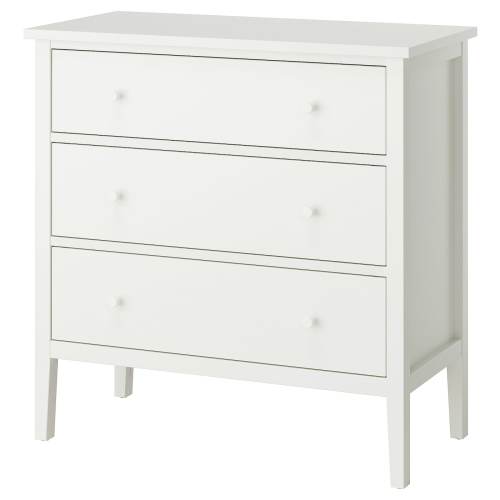 GULLABERG 3-drawer chest - white/anchor/unlock function 39x18 7/8x39 3/8 "