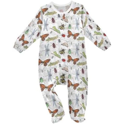 Dussdil Baby One-Piece Footies Newborn Rompers Pajamas Cotton Footed Pjs for Sleep Play Boys Girls 3 6 9 12 18 24m