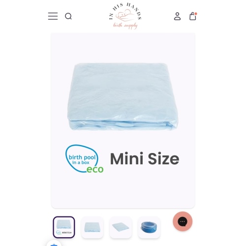Birth Pool in a Box Pool Liner - Mini Size | In His Hands