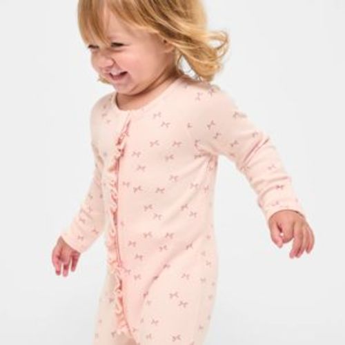 Baby Organic Cotton Footless Coverall - Puppies | Target Australia