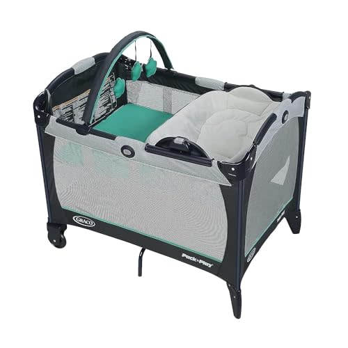 Graco Pack 'n Play Playard with Reversible Seat & Changer LX, Grey/Mint