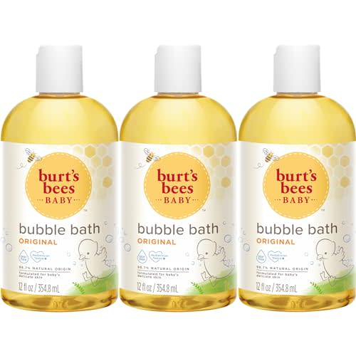 Burt's Bees Baby Bubble Bath, Original Scent, Tear Free Baby Wash for Delicate Skin, 98% Natural Origin, 12 Fl Oz (Pack of 3)