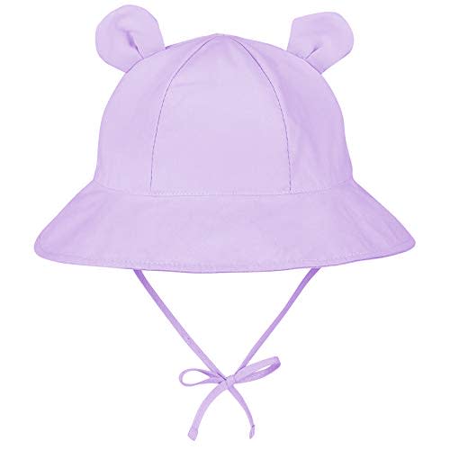 Zando Baby Toddler Sun Bucket Hats Wide Brim Beach Hats Infants Girls Cap Sun Protection Summer Kid Hat