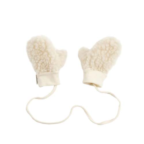 Wool Baby Mittens | size small | color milk